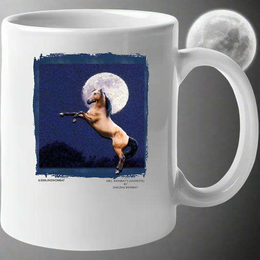 Beautiful Rearing Horse in Moon Light - Mug Collection - Shopify