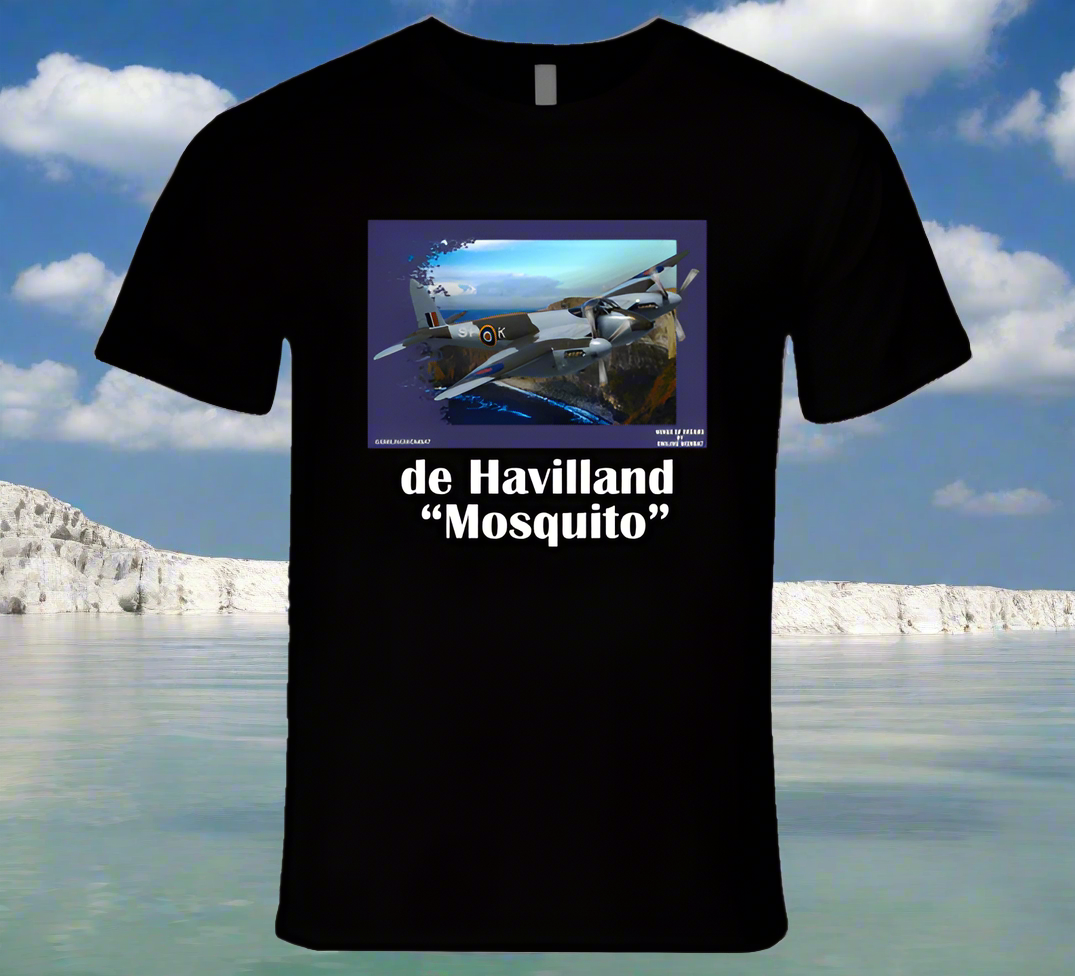 de Havilland Mosquito - Famous English WW2 Aircraft - T Shirt - Shopify