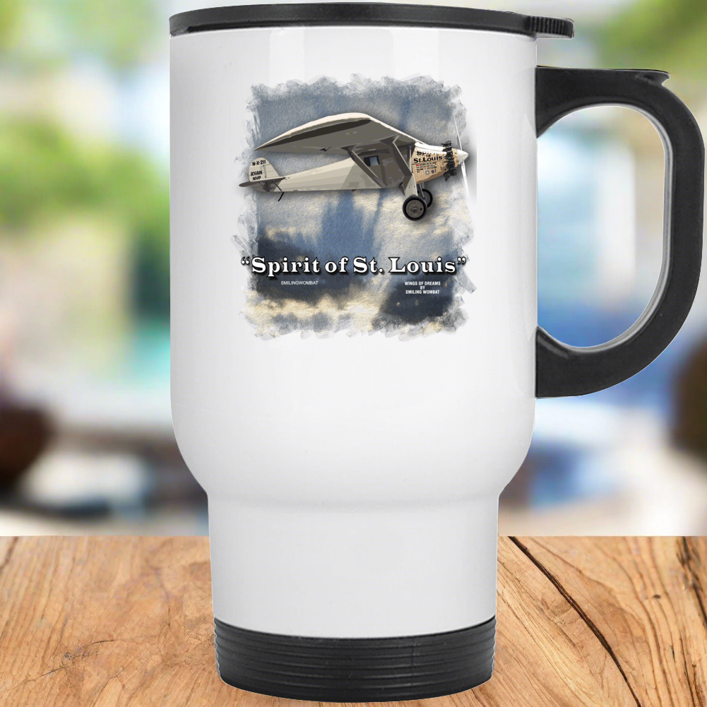 Spirit Of St. Louis - Lindbergh's Famous Plane-Mug Collection - Smiling Wombat