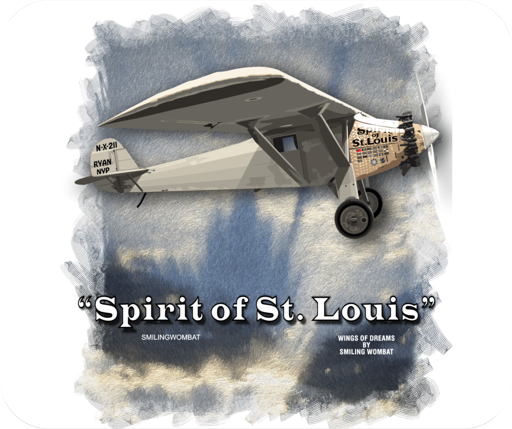 Spirit Of St. Louis - Famous Lindbergh Plane - Mousepad - Shopify