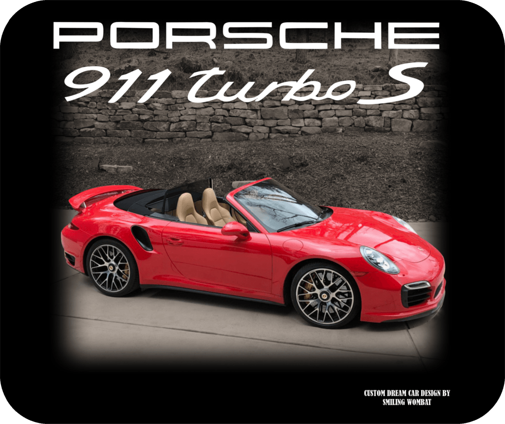 911 Turbo S - Mouse Pad - Smiling Wombat