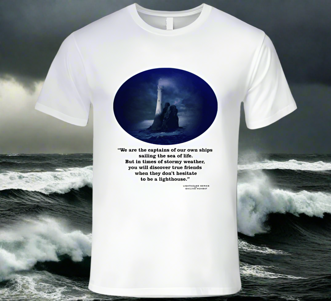 Lighthouse In Stormy Weather Shirt Collection Smiling Wombat