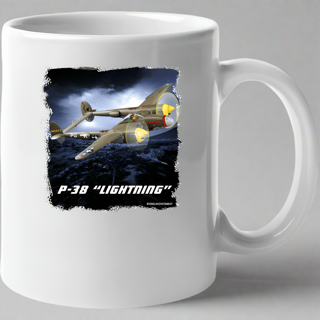 P-38 Lightning Mug Collection - Smiling Wombat