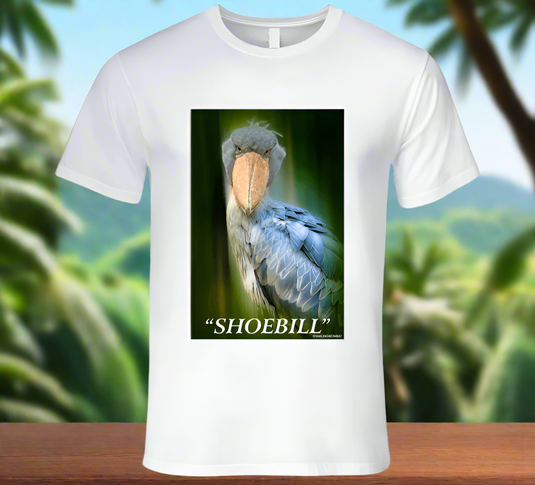 Shoebill Fantastic African Bird - Shirt Collection - Smiling Wombat