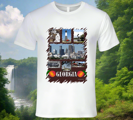 Georgia T- Shirt - Part of the State Collection by Smiling Wombat - Shopify