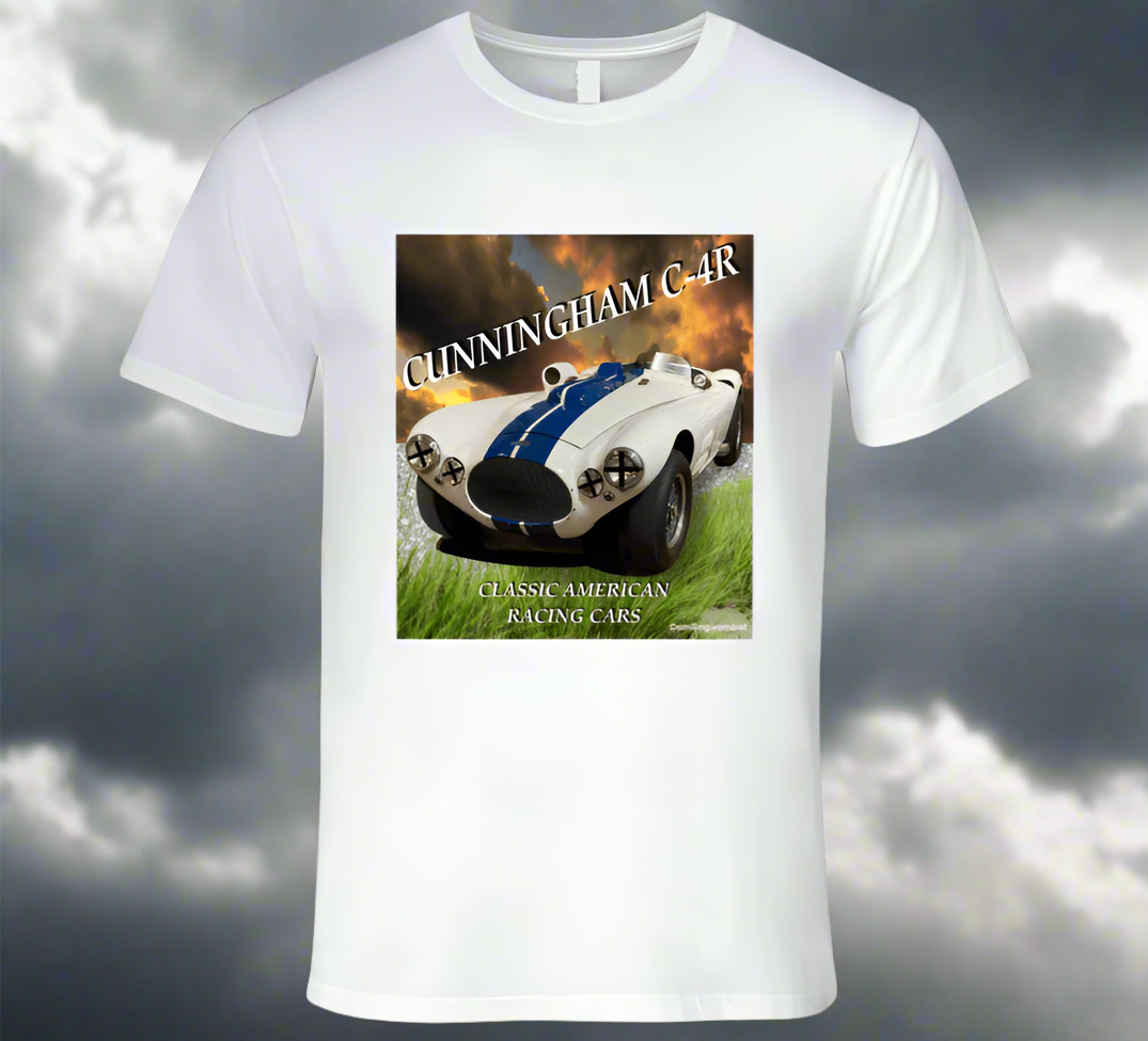 Cunningham C-4R - Famous Classic American Sports Racer - Shirt Collection - Smiling Wombat
