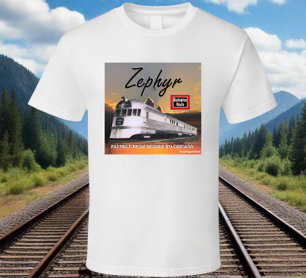 Zephyr - First Streamlined Diesel Train - T Shirt Collection - Shopify