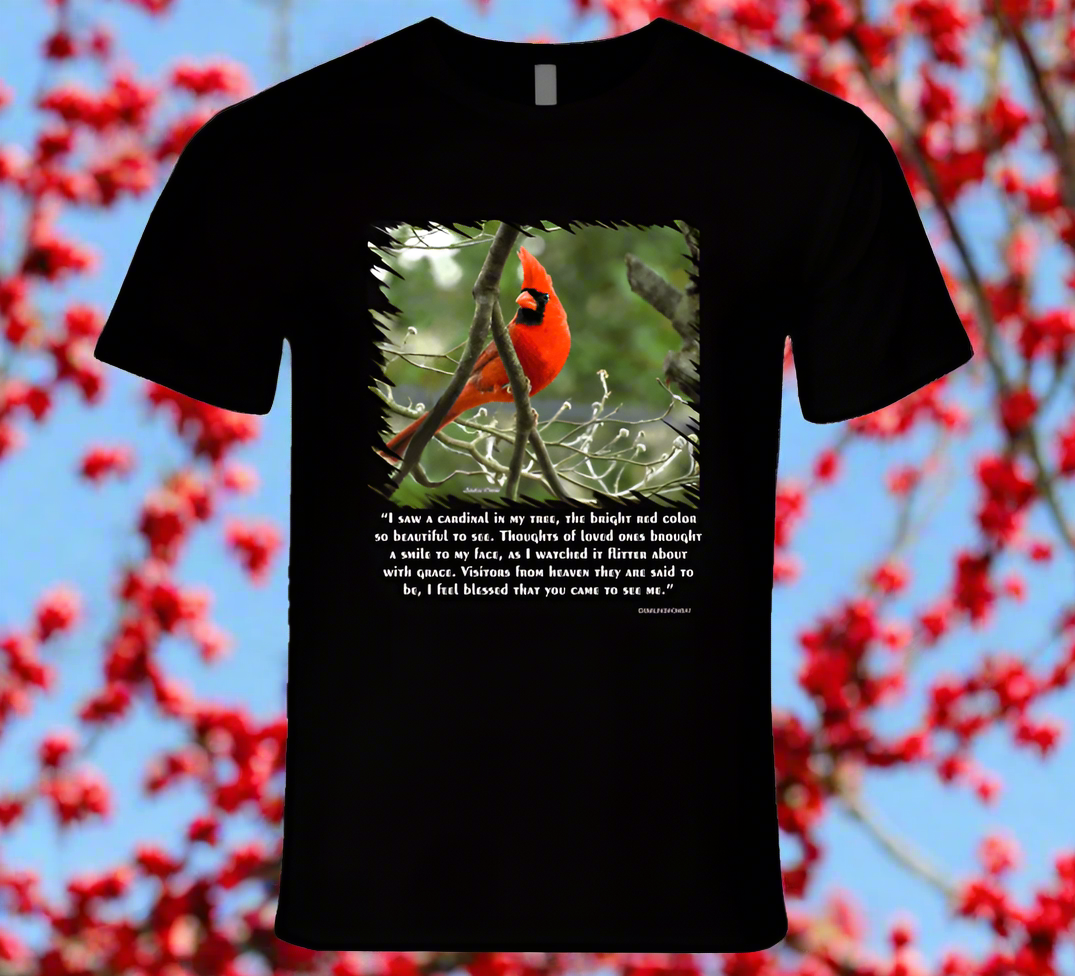Red Cardinal Shirt Collection - Smiling Wombat