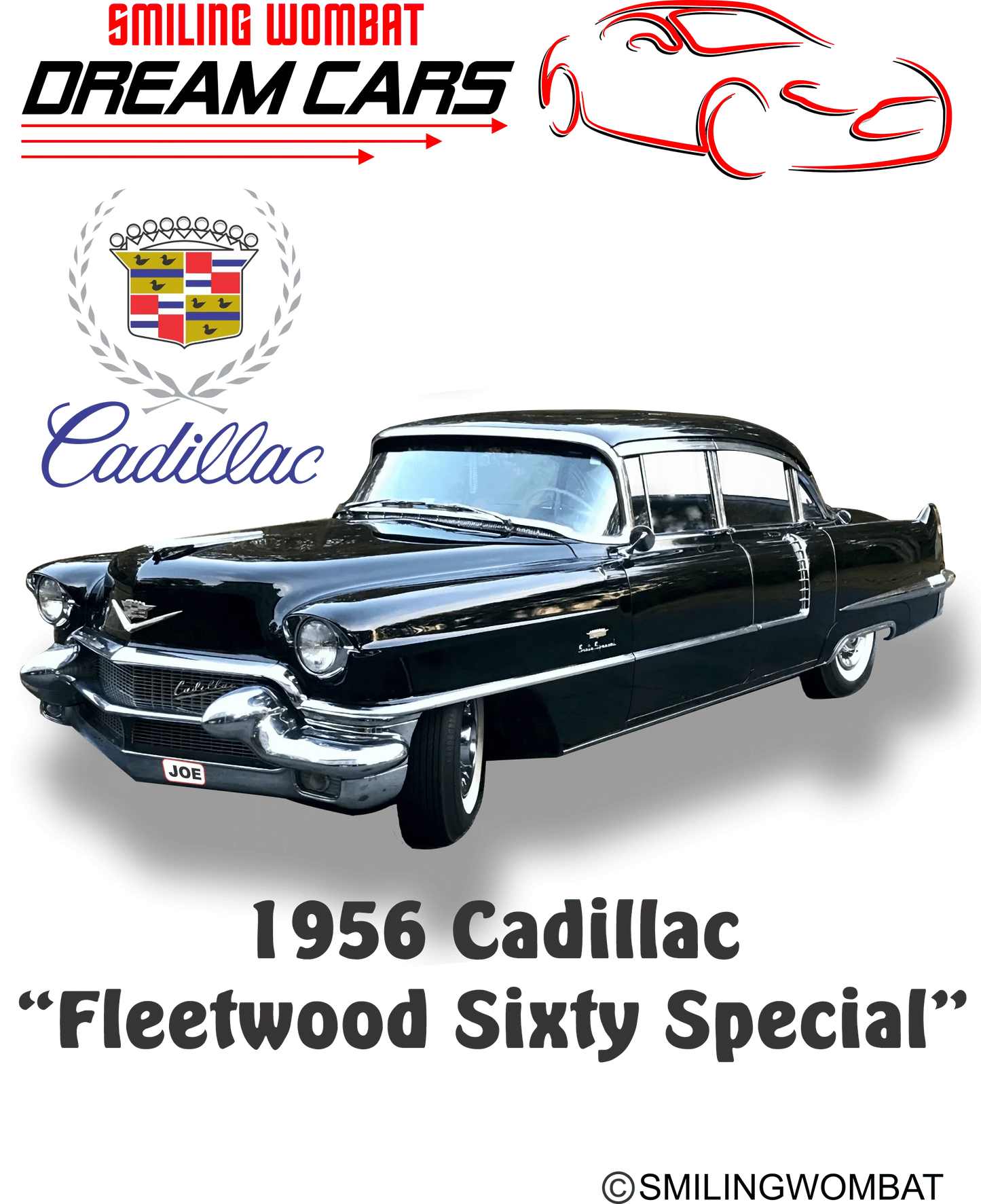 1956 Cadillac Sixty Special - Dark T-Shirts - Shopify
