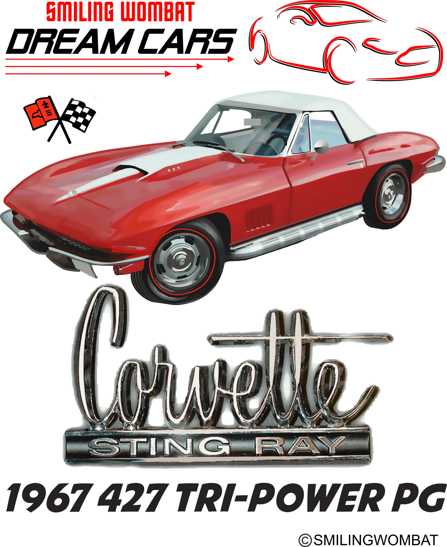 Chevrolet Corvette 427 - T-Shirt - Shopify