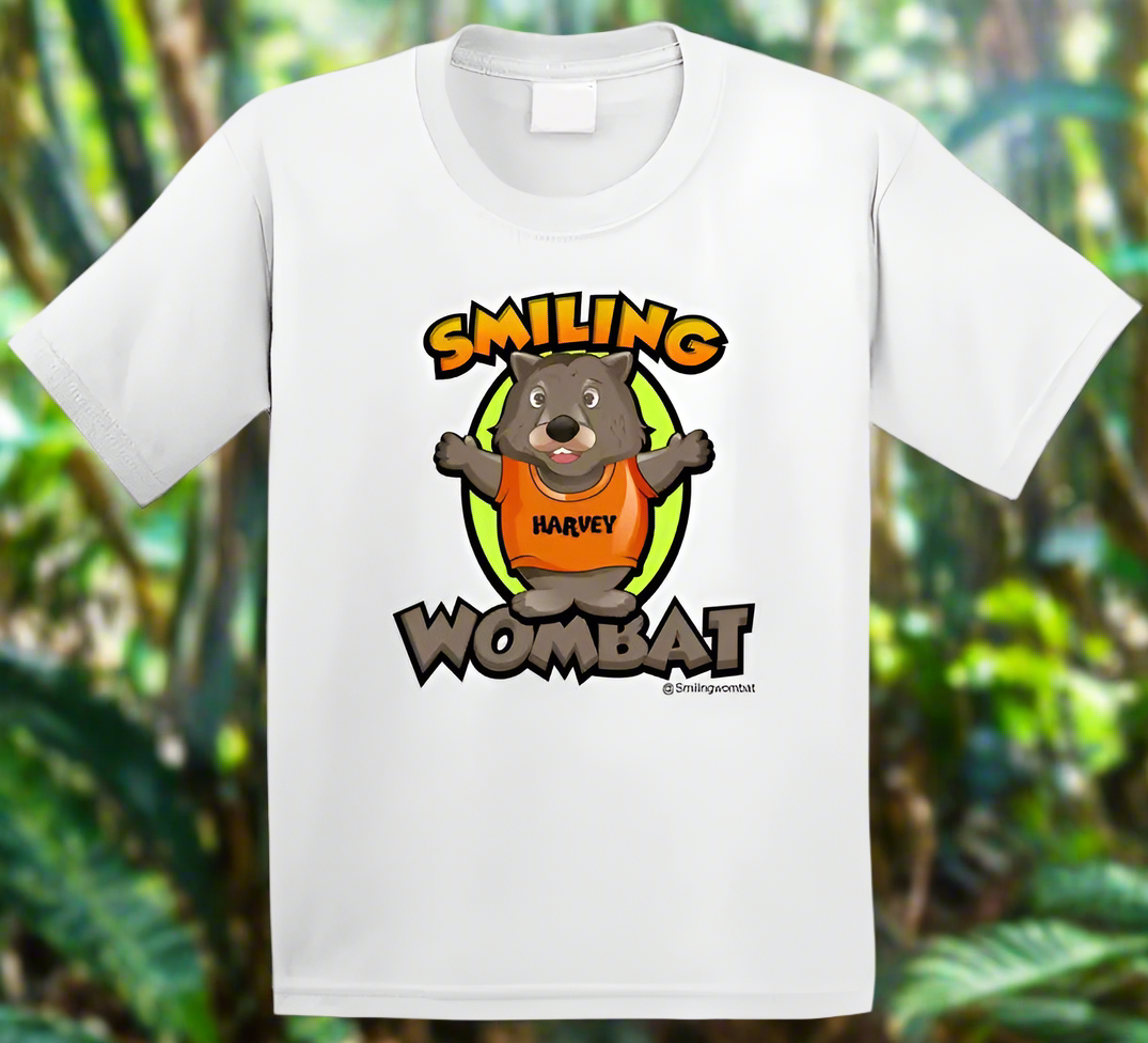 Official Wombat Shirt - Harvey the Smiling Wombat Official T-Shirt - Smiling Wombat