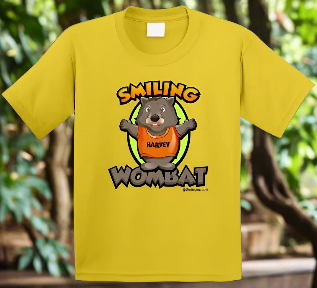 Official Wombat Shirt - Harvey the Smiling Wombat Official T-Shirt - Smiling Wombat