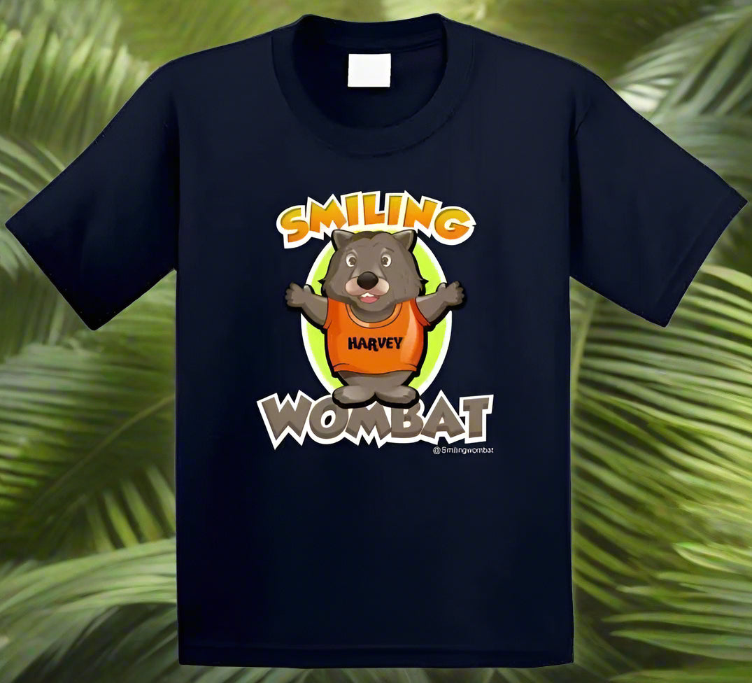 Official Wombat Shirt - Harvey the Smiling Wombat Official T-Shirt - Smiling Wombat