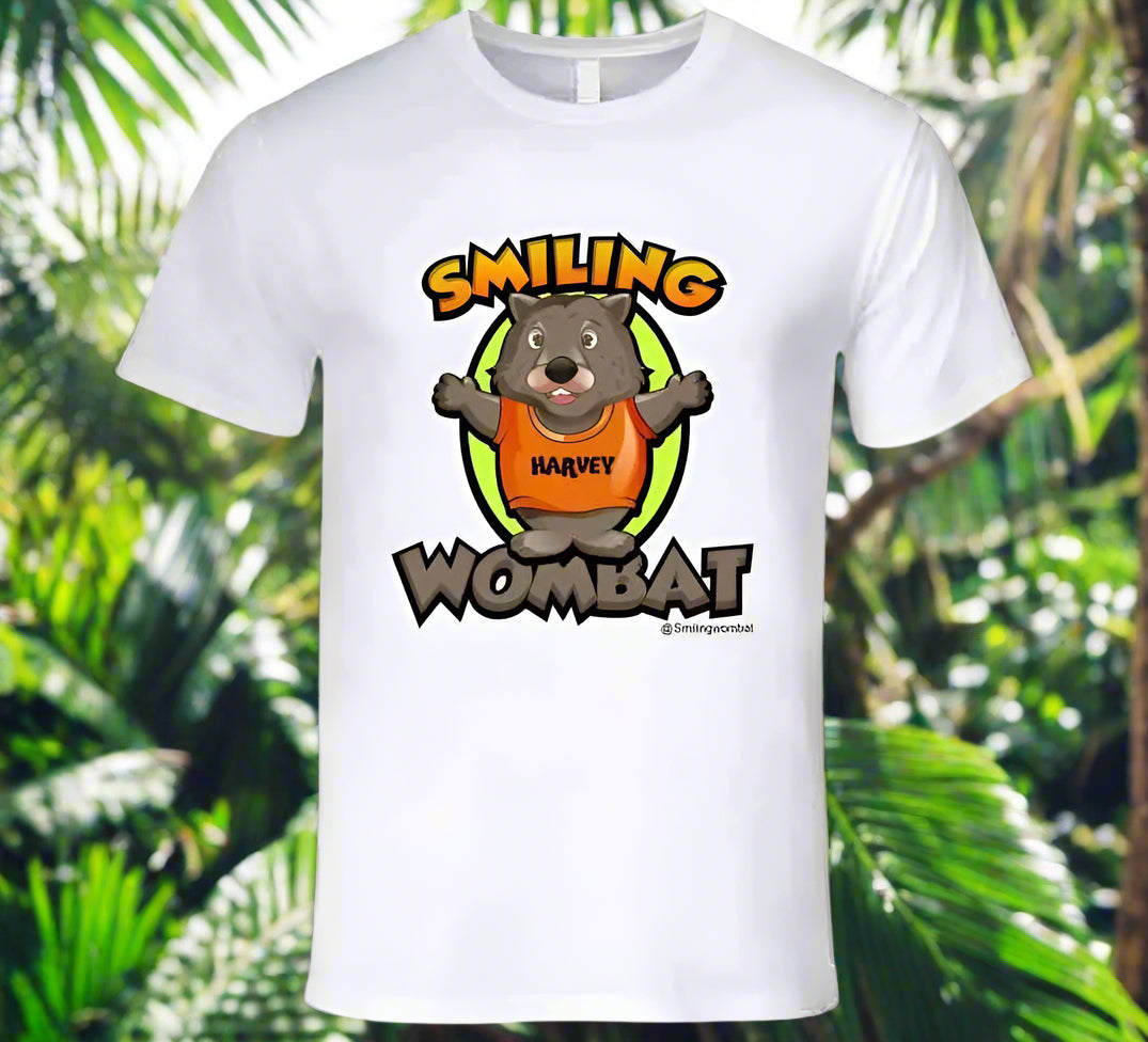 Official Wombat Shirt - Harvey the Smiling Wombat Official T-Shirt - Smiling Wombat