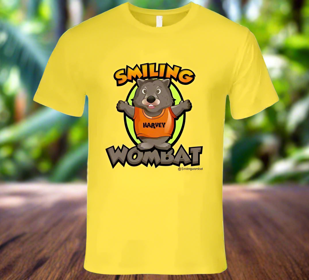 Official Wombat Shirt - Harvey the Smiling Wombat Official T-Shirt - Smiling Wombat