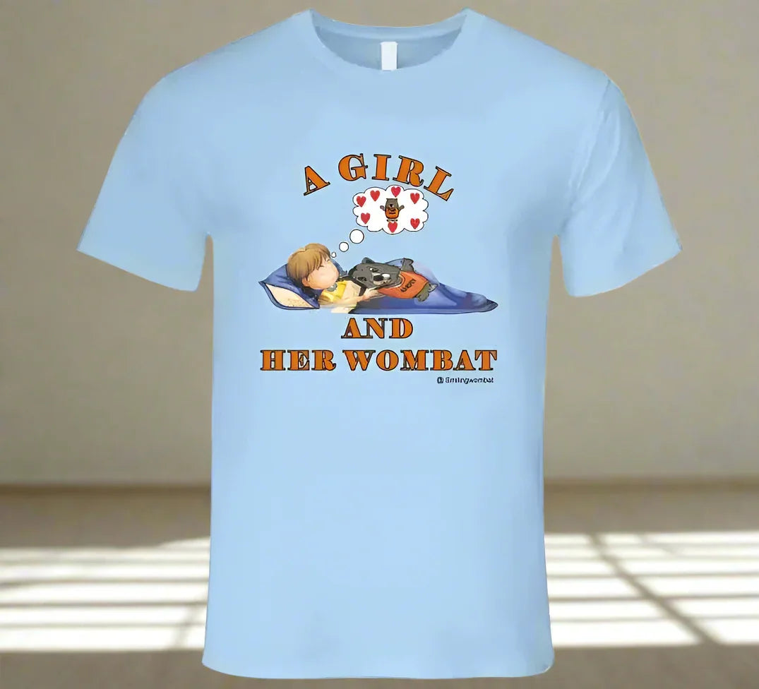 Wombat Pet - A Girl and Her Wombat T-Shirt - Shopify