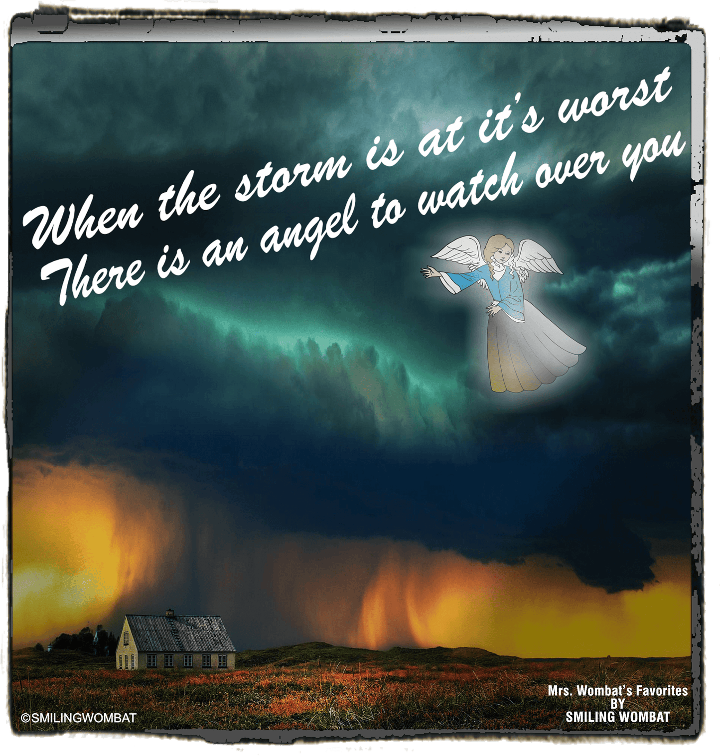 Guardian Angel In the Storm Mug Collection - Smiling Wombat