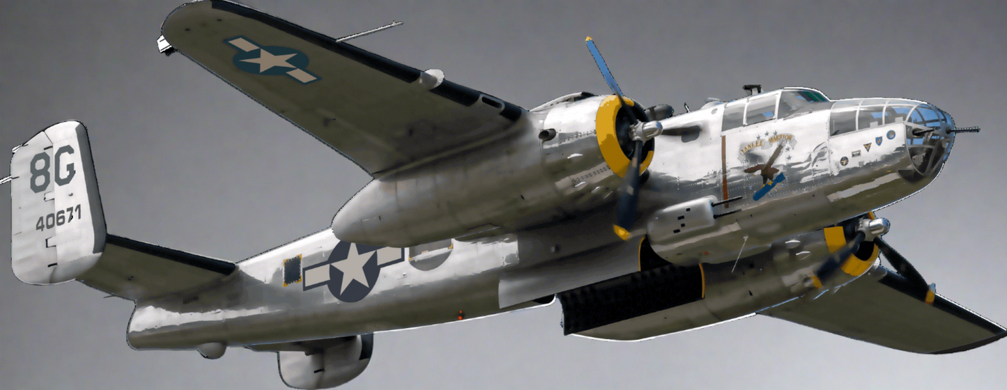 B25 Mitchell Bomber - Ceramic Coffee Mug - Smiling Wombat