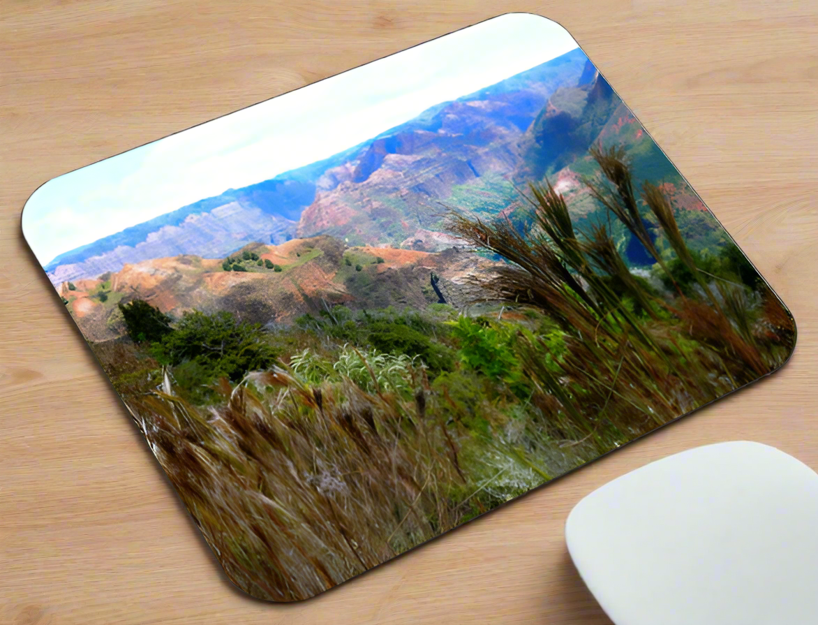Waimea Canyon State Park - Mousepad Mouse Pads Smiling Wombat