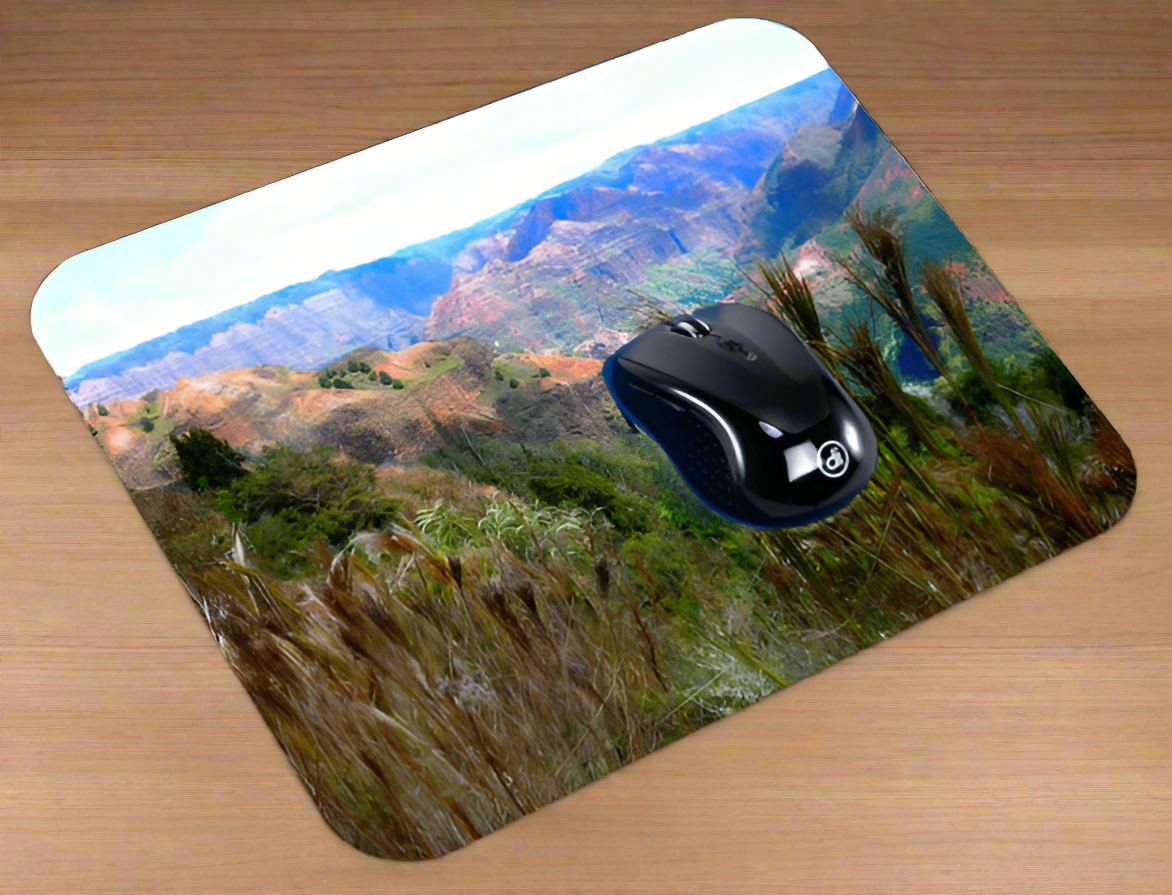Waimea Canyon State Park - Mousepad Mouse Pads Smiling Wombat