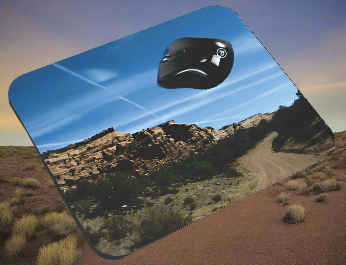 Grand Mesa - Dusty Road on The Grand Mesa - Mouse Pad - Smiling Wombat