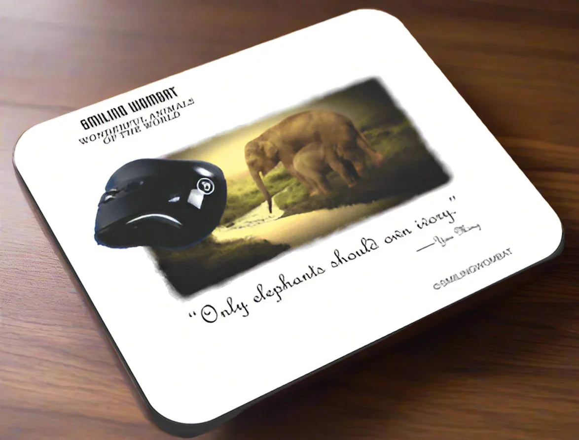 Only Elephants should own Ivory - Mouse Pad - Shopify