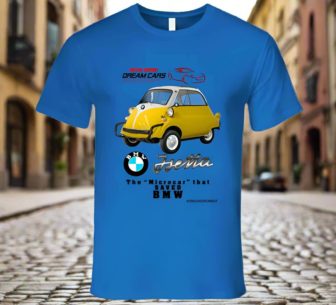 Micro Cars BMW Isetta - T-Shirt - Smiling Wombat