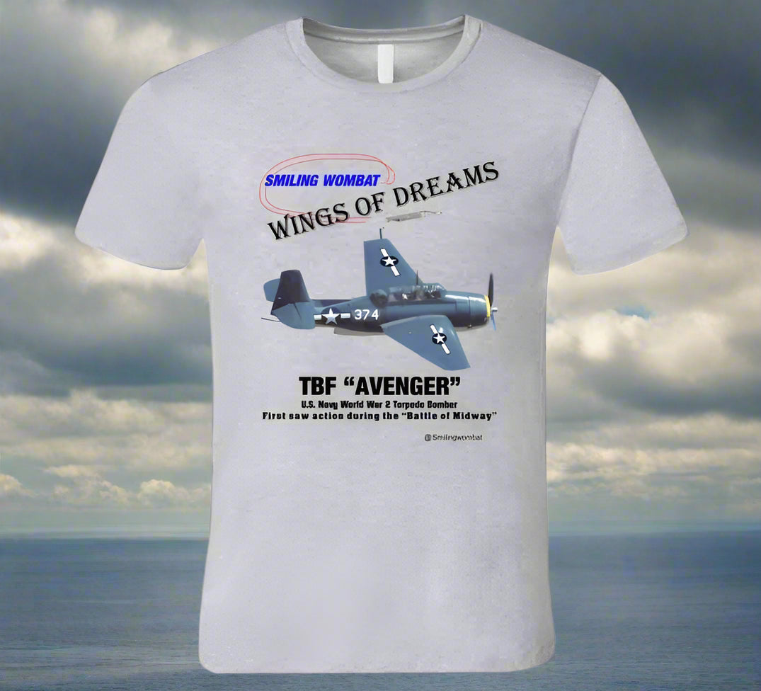 U.S. Navy Avenger - T-Shirt - Smiling Wombat