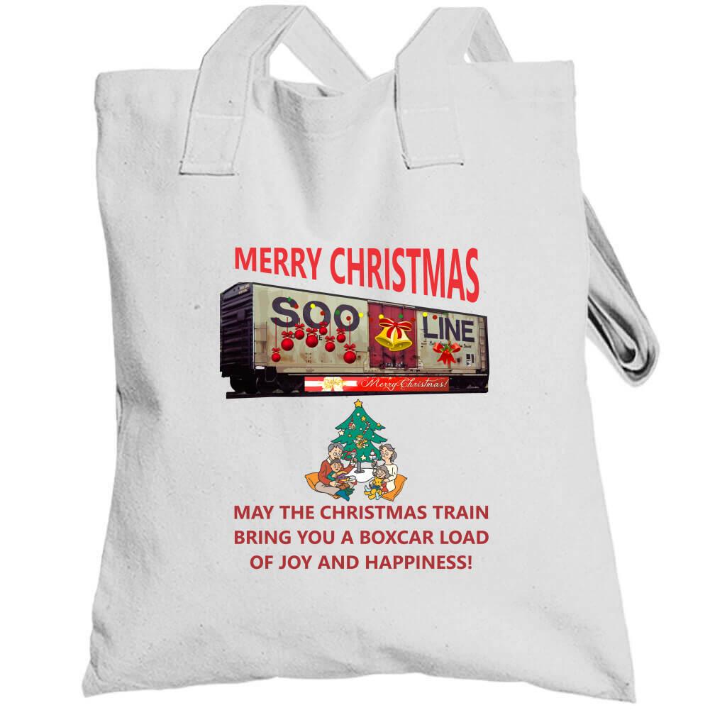 The Christmas Train - Bringing you a Boxcar of Fun T-Shirt - Smiling Wombat