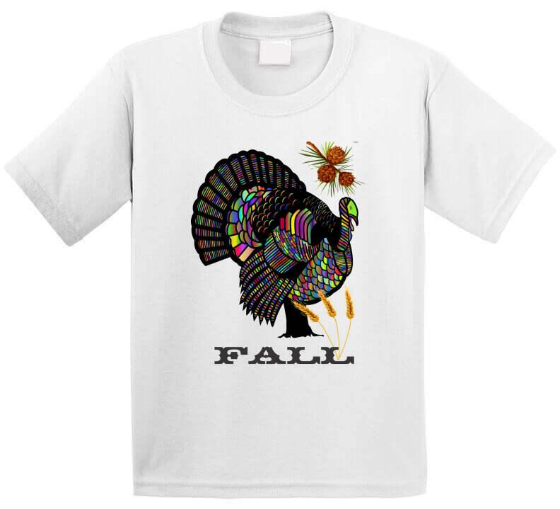 Colorful Turkey - Smiling Wombat "Fall" T-Shirt - Smiling Wombat
