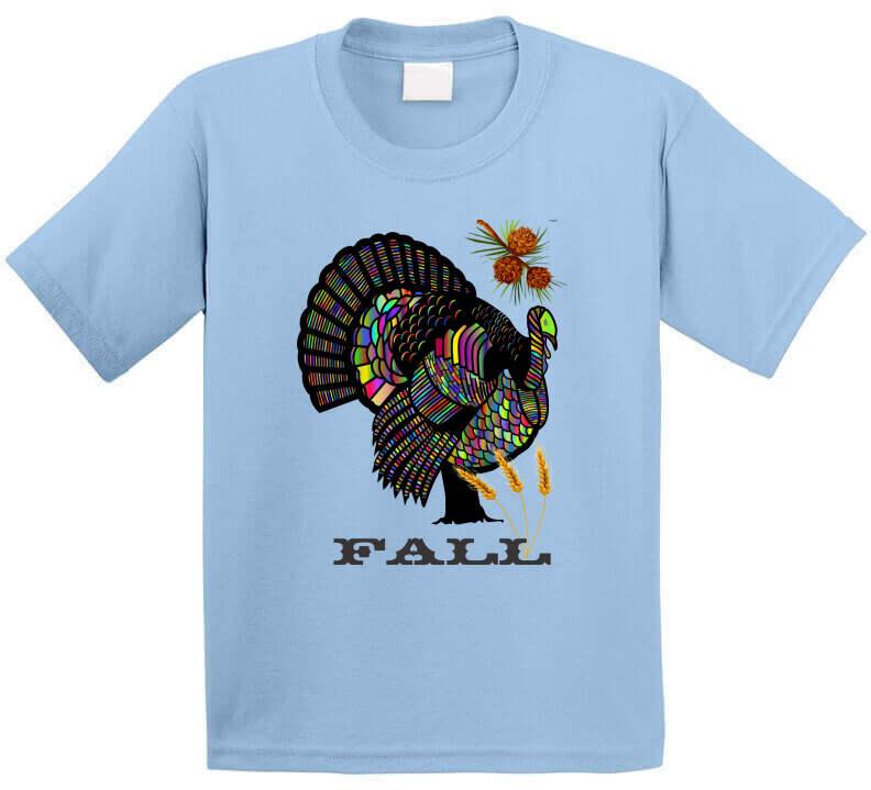 Colorful Turkey - Smiling Wombat "Fall" T-Shirt - Smiling Wombat