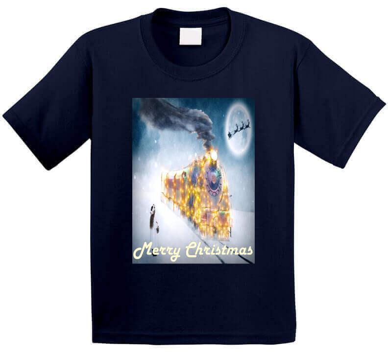 The Christmas Train - T-Shirt - Smiling Wombat