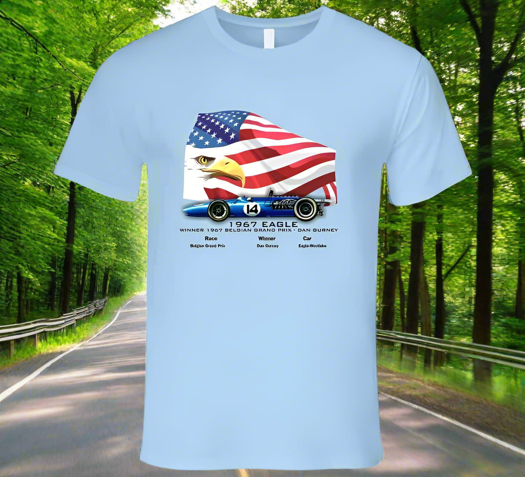 Gurney F1 Eagle-1967 Winner of Spa Grand Prix T-Shirt - Shopify