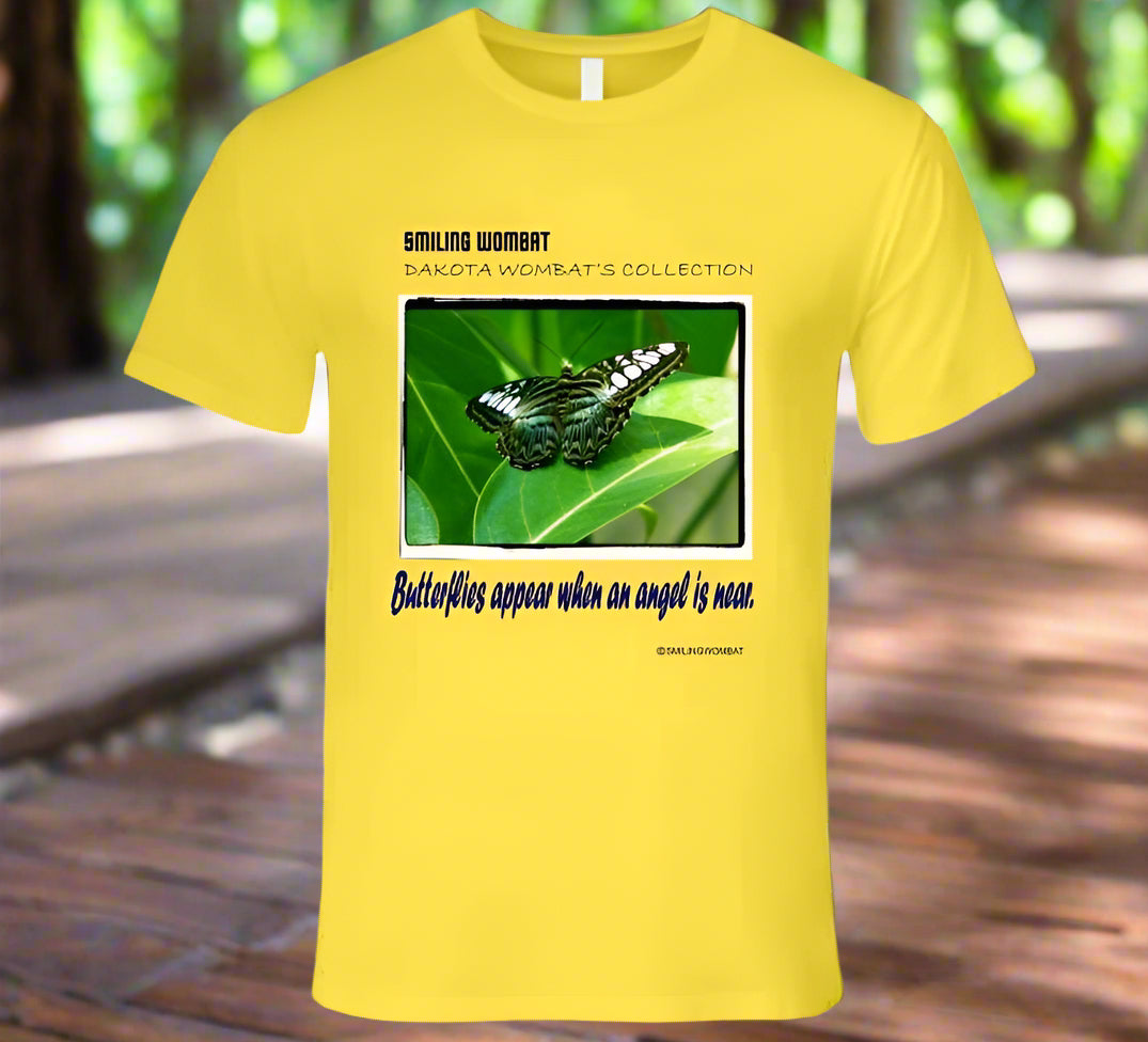Butterfly-Natures Beauty the Butterfly - T Shirt - Smiling Wombat