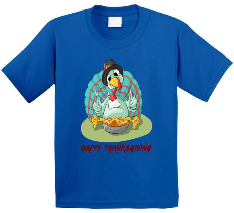Happy Thanksgiving Funny - T-Shirt - Smiling Wombat