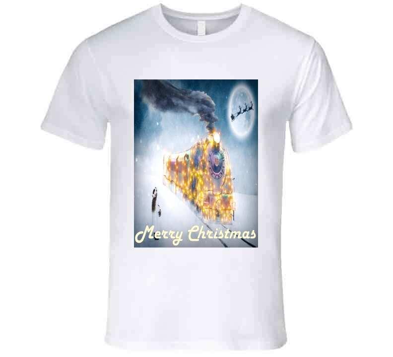 The Christmas Train - T-Shirt - Smiling Wombat