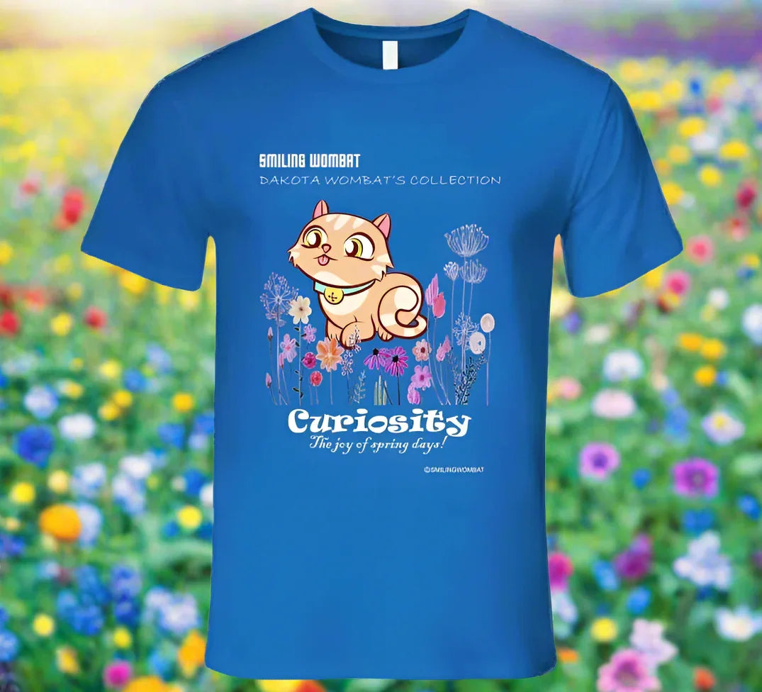 Cute Kitty - Curiosity the Joy of Spring - Kitten T-Shirt - Shopify