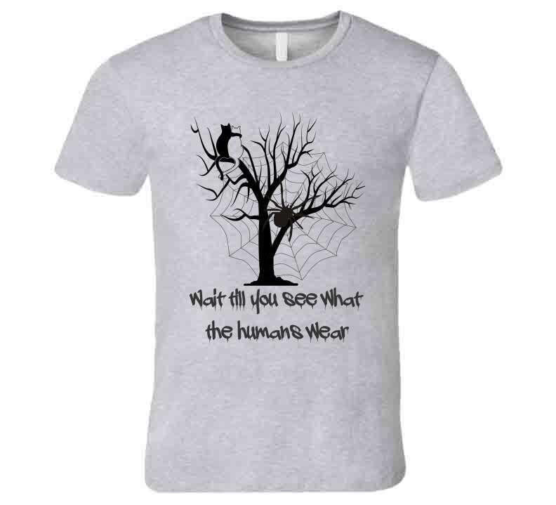 Spooky Attire - "What do humans wear" Halloween T-Shirt - Shopify