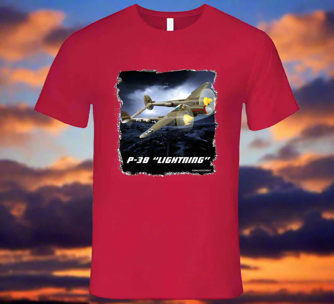 P38 Lightning Famous WW2 Fighter - Shirt Collection - Shopify