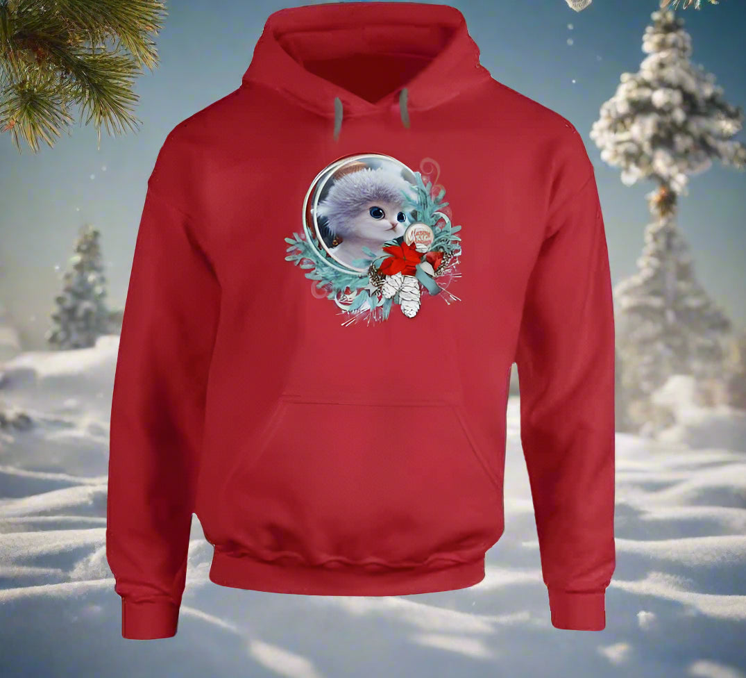 Happy Holiday Cat T-Shirt and Sweatshirt Collection - Smiling Wombat