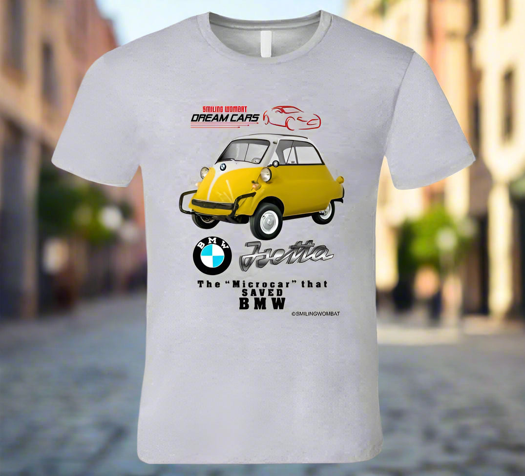 Micro Cars BMW Isetta - T-Shirt - Smiling Wombat
