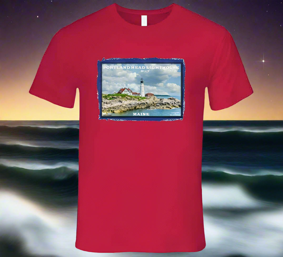 Historic Portland Head Lighthouse - T Shirt Collection - Smiling Wombat