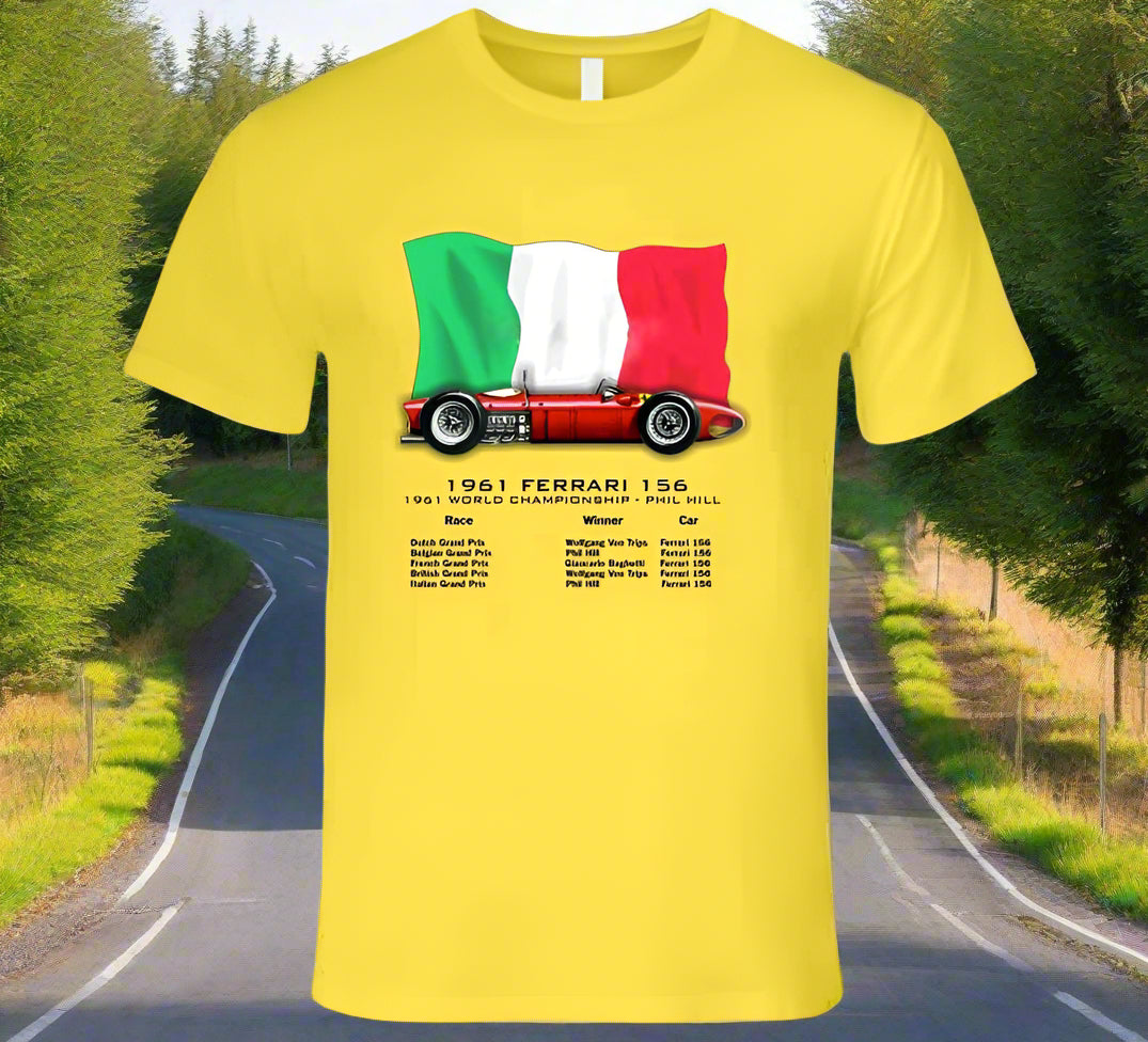 Ferrari 156 F1 Sharknose Grand Prix Winner T-Shirt - Shopify