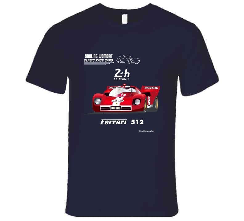 Ferrari 512S - Famous and Beautiful Le Mans Competitor - Smiling Wombat