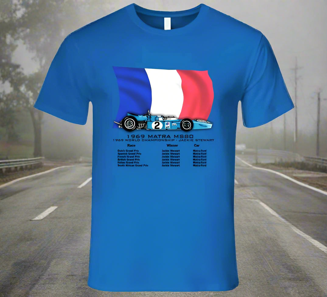 Matra F1 1969 Grand Prix Race Car T-Shirt - Shopify