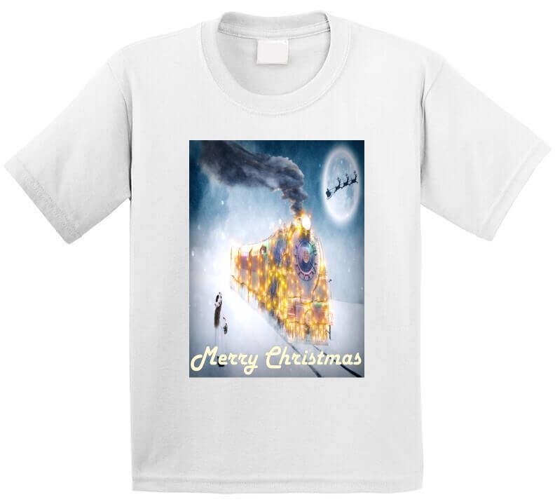 The Christmas Train - T-Shirt - Smiling Wombat