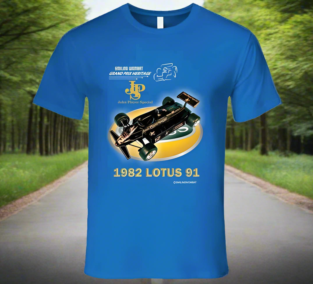 JPS Lotus 91 - T Shirts, Sweatshirts, and Hoodies - Smiling Wombat
