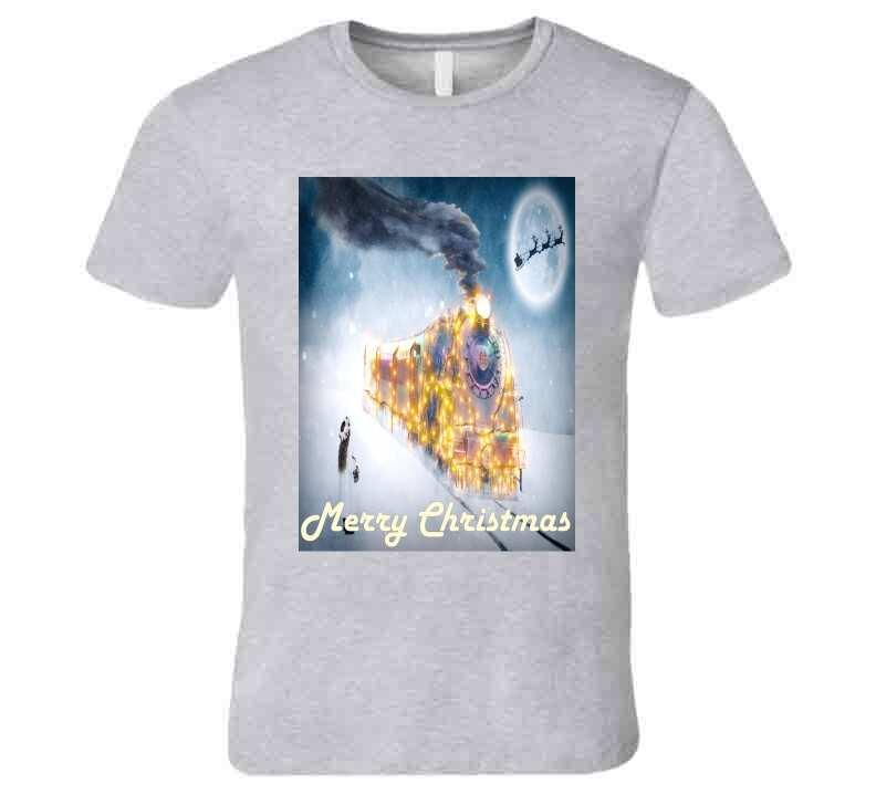 The Christmas Train - T-Shirt - Smiling Wombat