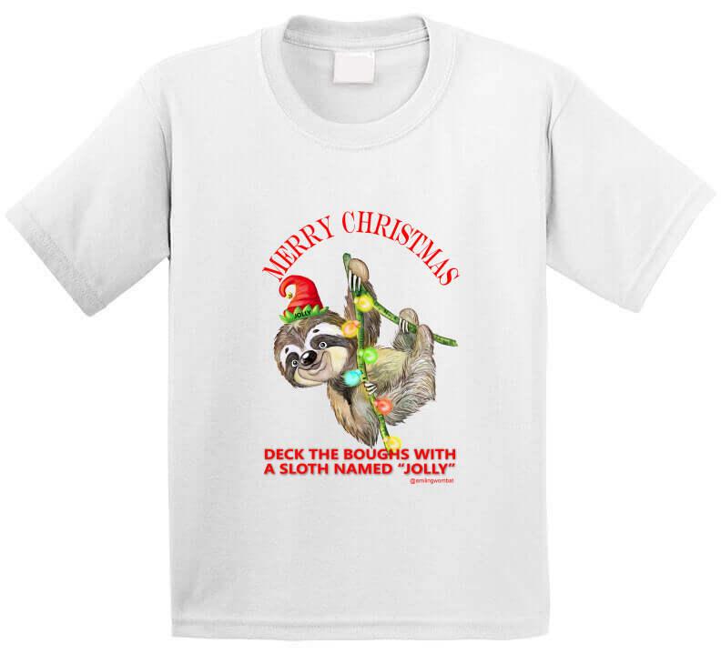 Deck the Halls - T-Shirt - Smiling Wombat