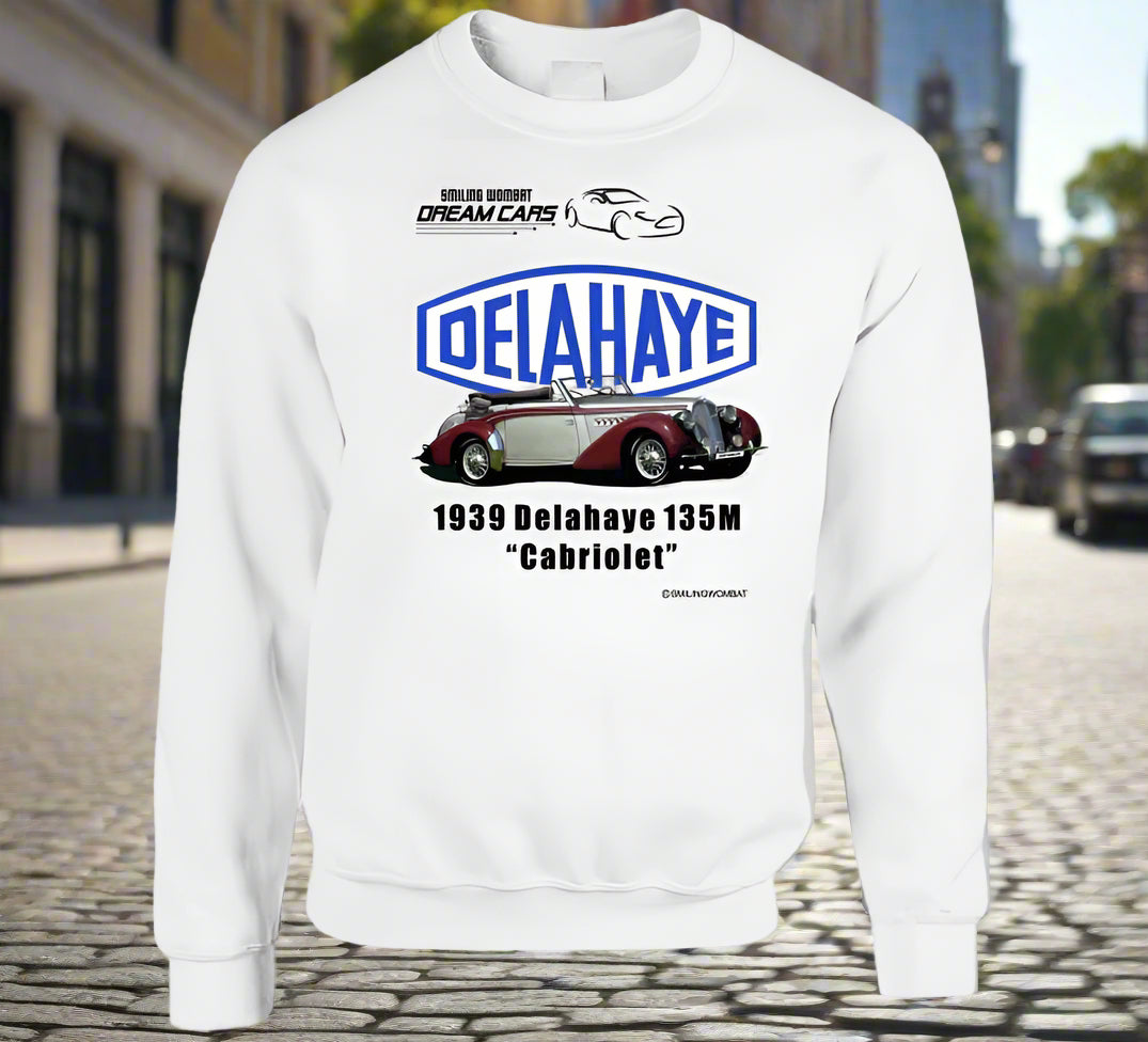 Delahaye 1939 - 139M "Cabriolet" Classic French Car - Shirts - Smiling Wombat